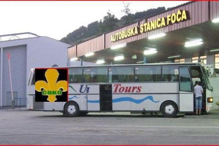 der Busbahnhof Foča