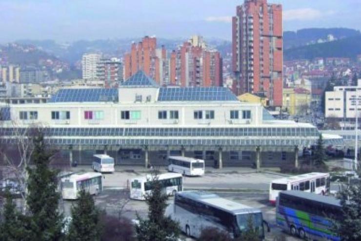 der Busbahnhof Užice