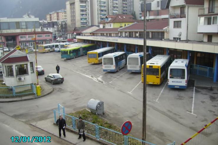 der Busbahnhof Zvornik